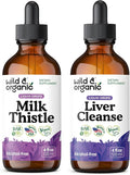 Wild &amp Organic Milk Thistle Tincture 4 fl oz &amp Liver Cleanse Tincture 4 fl oz