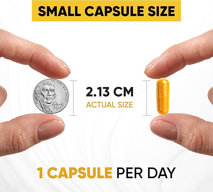 Sandhu's Curcumin C3 Complex with BioPerine 60 Capsules | Non-GMO | High Absorption from Turmeric Root