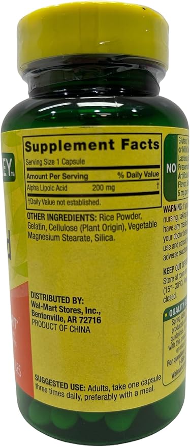 ThisNThat Nutritional Supplement Support Bundle: (2) 200mg 100 ct Bottles of Alpha Lipoic Acid Tip Card