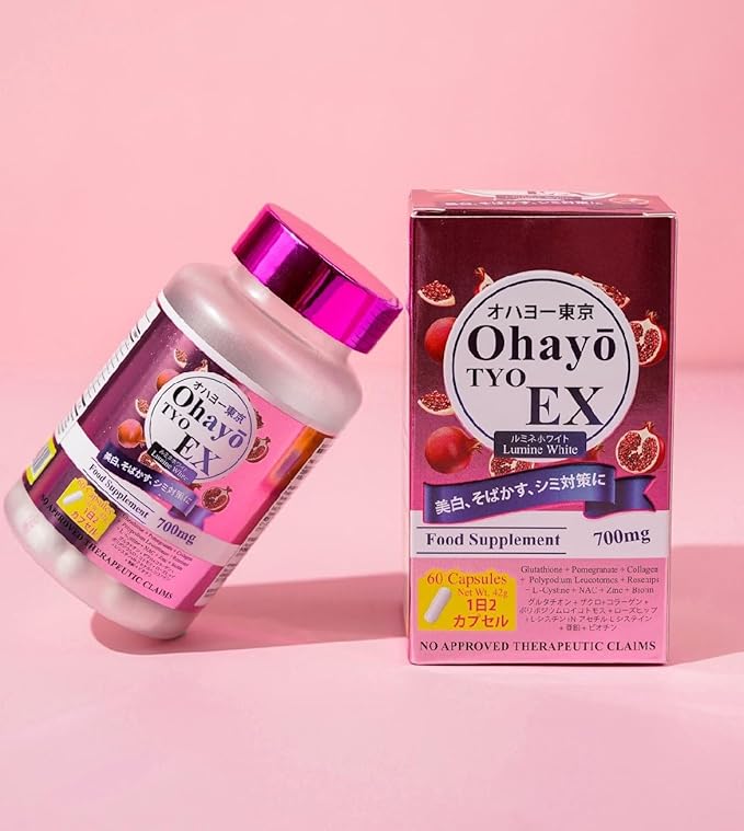 OhayoTYO EX Lumine White Glutathione 700mg 60 Capsules