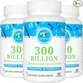 Probiotics for Women and Men 300 Billion CFU 24 Strains Probiotics with 15 Organic Herbs probiotics Blend Probiotic Supplement for Digestive Gut Immune &amp Whole-Body Health -6 Month Supply