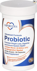 Advanced Probiotic w/ 50 Billion CFU Per Serving Shelf Stable Men's and Women's Probiotic Supplement to Stay Fit 30 Capsules