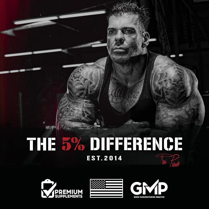 5% Nutrition Rich Piana Real Carbs + Protein | Clean Mass Gainer Meal Replacement Protein Powder | Carbohydrate for Pre Workout/Post-Workout Recovery Meal | 3 lb 20 Srvgs (Chocolate)