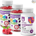 Sugar-Free Calm Magnesium Gummies for Kids and Adults - Kids Magnesium Gummies (180 Count (Pack of 3) Raspberry)