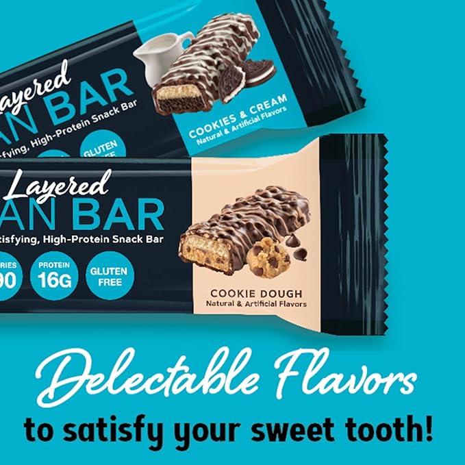 GNC Total Lean Layered Lean Bar|Hunger Satisfying - High Protein Snack Bar | Whipped Chocolate Mousse - 9 Bars