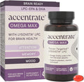 Omega Max w/LYSOVETA LPC | EPA &amp DHA Supplements for Brain &amp Retina Health | Focus Attention Memory Mood &amp Vision | 6X Higher Absorption Than Fish Oil | High Potency Omega-3 LPC-DHA