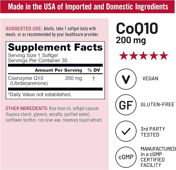 NatureWise Myo-Inositol &amp D-Chiro Inositol Fertility Supplements for Women - 40:1 Ratio [30-Day Supply] + CoQ10 200mg Softgels High Potency Ubiquinone - Coenzyme Q10 Supplement - [30-Day Supply]