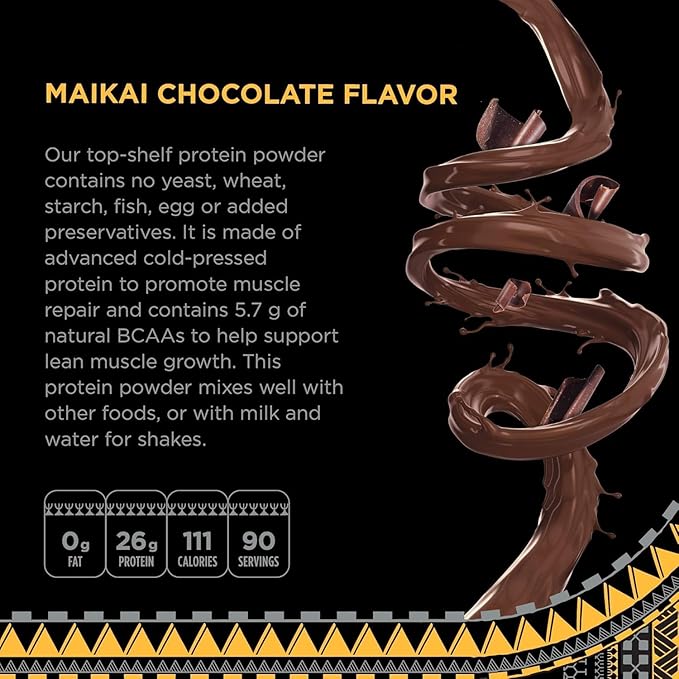 KOA Warrior Whey Protein Isolate | Performance Driven Pure Protein Isolate with BCAAs and No Artificial Flavors or Sweeteners - Chocolate - 6lb Bag