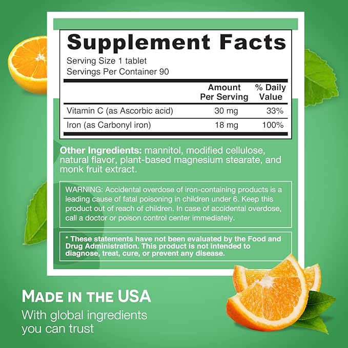 EZ Melts B12 Sublingual Vitamin and Iron Supplement Bundle Sugar Free 3-Month Supply