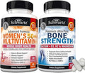 BioSchwartz Daily Multivitamin for Women 50 &amp Over (1 Month Supply) Plus Bone Strength Mineral Supplement with Calcium and Magnesium (1 Month Supply)