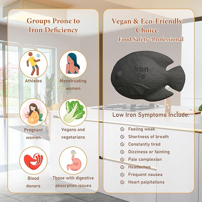 Iron Fish 6 Pack lron Fish Cooking Tool Boosts Iron in Food &amp Water Ideal for Anemia Athletes &amp Vegans