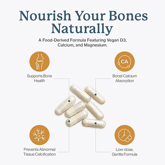 Dr. Fuhrman Osteo Bone Health Supplement | Wholefood ostSupplement for Women &amp Men | Vitamin for Bone Density | Organic Vitamin D3 Calcium Magnesium &amp K2 | Natural Ingredients | 120 Caps