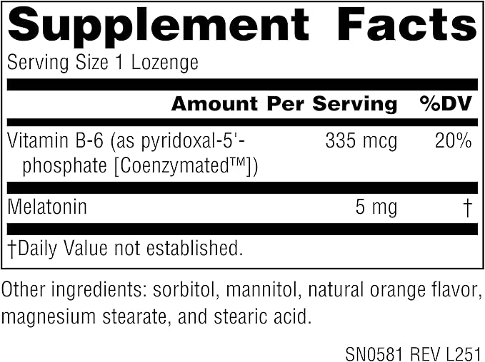 Source Naturals Sleep Science Melatonin Helps Promote Sleep* - 5 mg - 200 Orange Flavored Vegan Lozenges