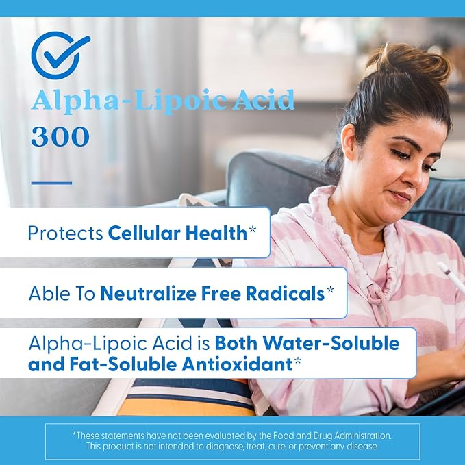 Doctors BEST Alpha-Lipoic Acid 300 Supports Antioxidant Function &amp Glycemic Balance Non-GMO Gluten Free Soy Free Vegan 180 Veggie Caps