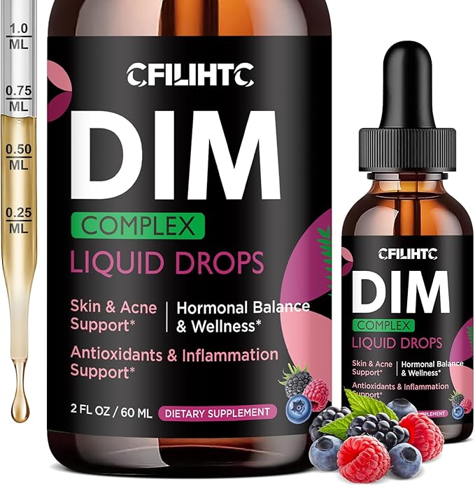 Kids Magnesium Liquid Drops &amp DIM Liquid Drops Supplement Women