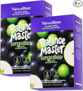 NEWELLME Balance Master Acai Apple Cider Vinegar Powder – Superfruit Antioxidant &amp Digestive Health Supplement with Probiotics &amp Fiber for Energy &amp Metabolic Support – Vegan Non-GMO 28 P