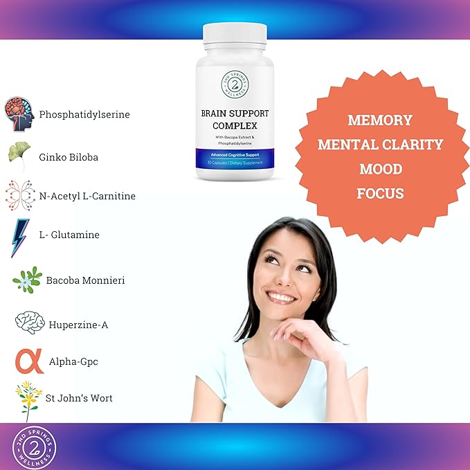Wellness Bundle - Brain Support Complex Super B-100 Complex and Vitamin D3 + K2