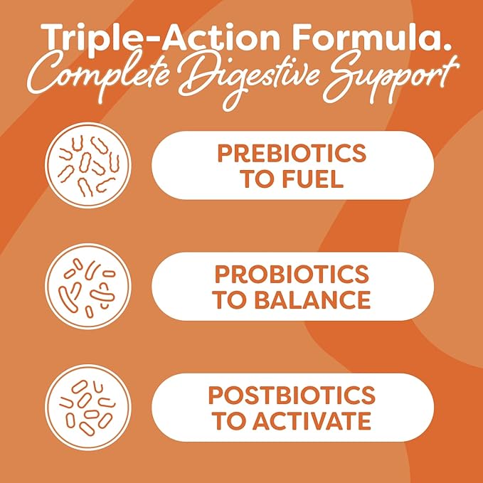 Probulin Total Care Probiotic Supplement Daily Gut Digestive and Immune Health Probiotics Capsules for Men and Women 20 Billion CFU Vegan 30 Count Bottle