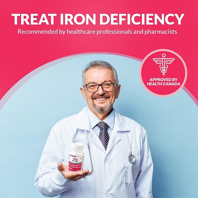 Hemeboost 11.6mg (232mg Heme Iron Pills) High Potency Iron Supplement for Women &amp Men High Absorption &amp Gentle on Stomach Safe for Use in Pregnancy 60 Tablets