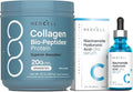 NeoCell Beauty Bundle for Women | Collagen Bio-Peptides Powder | Niacinamide Hyaluronic Acid Serum | Inside and Out Set