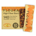 Floura Mango Cardamom Fruit-Forward Fiber Bars– High Fiber Vegan Gluten &amp Dairy Free Low Calorie Healthy Snack Bars with Upcycled Produce for Gut Health [10 Pack]