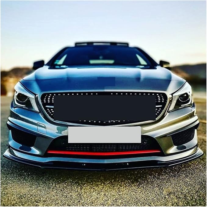 Front Bumper Separation Lip Spoiler Diffuser Protective Cover. Compatible for Benz CLA C117 Grade CLA200 260 CLA45 AMG 2013-2015 (Color : Carbon Look)