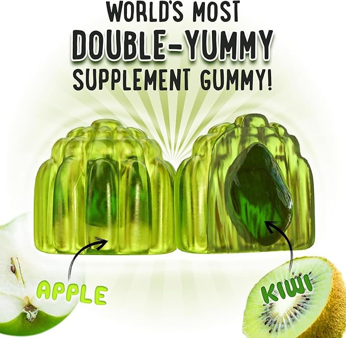 D3K2 Gummies Variety Pack – 3 Bottles (60 Each) – Strawberry Banana Apple Kiwi &amp Peach Mango