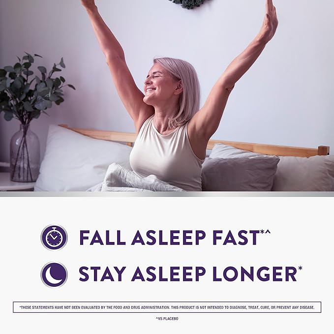 ZzzQuil Pure Zzzs Complete Sleep Melatonin 10mg L-Theanine GABA with Ashwagandha and Magnesium Melatonin Sleep Aid 60 Count
