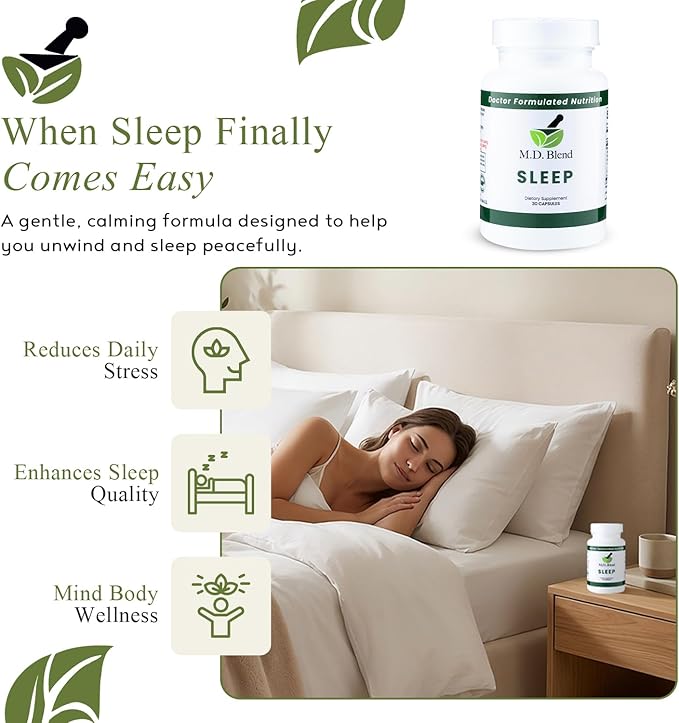 Sleep - Natural Sleep Aids for Adults with l theanine Supplement Ashwagandha Magnesium Valerian Root Melatonin - Non-Habit Forming Formula for Rejuvenating - 60 Capsules (Pack of 2)