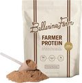 Ballerina Farm Grass Fed Whey Protein Powder Creamy Chocolate 24g Protein with Collagen Peptides Bovine Colostrum Hemp Hearts Prebiotic Fiber No Added Sugar or Artificial Ingredients 20 Servings
