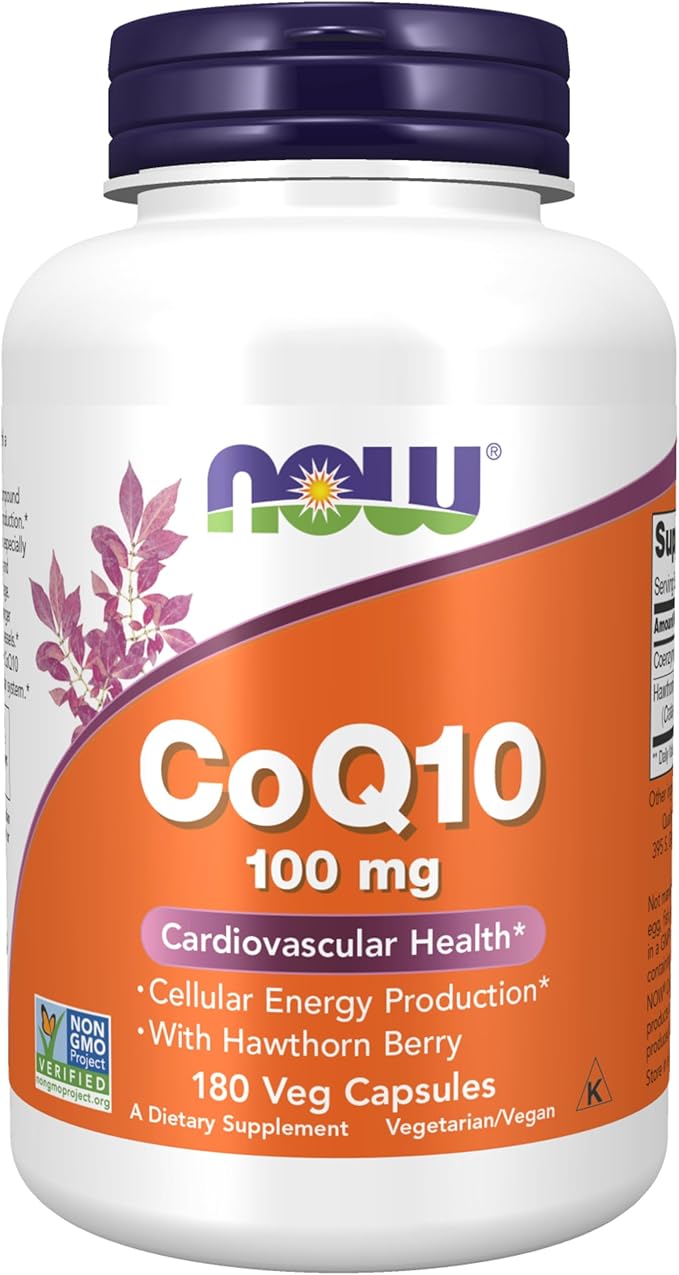 NOW Coq10 100 mg180 Veg Capsules