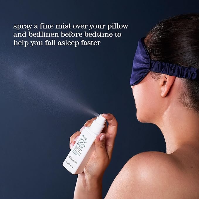 This Works Deep Sleep Pillow Spray with Lavender Vetivert &amp Chamomile – Natural Aromatherapy Sleep Mist for Bedtime Relaxation 75ml / 2.5 fl oz