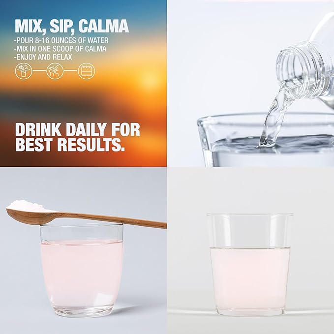 Calma – Watermelon Lime Calming Drink Mix Magnesium Glycinate &amp Citrate with KSM-66 Ashwagandha L-Theanine &amp Vitamin D3 (CELLg8) – Sugar Free Non-GMO – 31 Servings