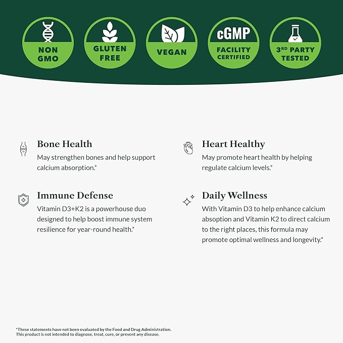 Greens First - Mint - 30 Servings - Greens Powder Superfood 49 Superfoods 15+ Organic Fruit &amp Vegetables Dairy Free Vegan &amp Non-GMO - 9.86 oz and D3+K2 Vitamins 60 Vegetable Capsules