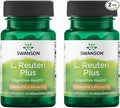Swanson L. Reuteri Probiotic Plus with L. Rhamnosus L. Acidophilus &amp FOS Prebiotic for Gut-Health-Conscious Adults - 7 Billion CFU (30 Vegan Capsules 2 Pack)