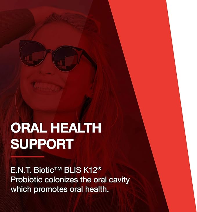 PROTOCOL FOR LIFE BALANCE E.N.T. Biotic - Probiotic Lozenge - Oral &amp Throat Health* - 1 Billion CFU - Immune Support* - Refrigerate for Live Bacteria - Nut &amp Soy Free - 60 Lozenges