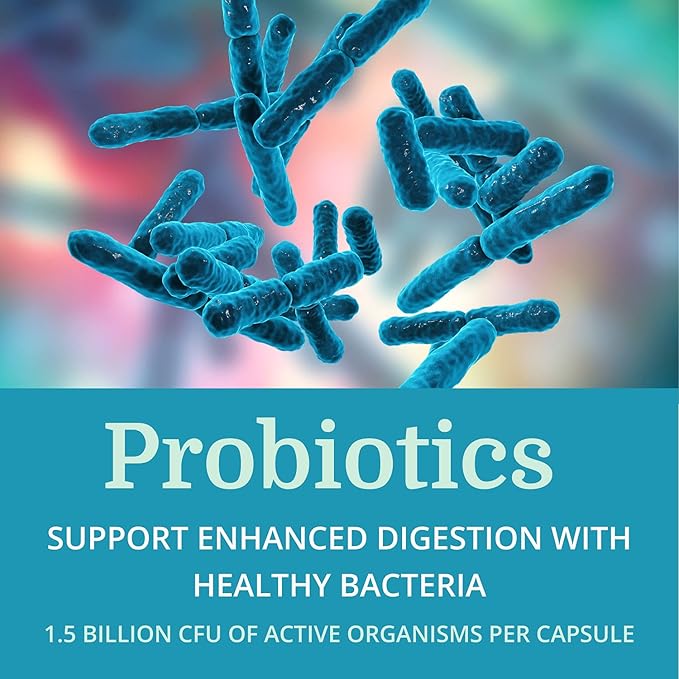 Alkadophilus (2 Pack) Best Process Alkaline — No Refrigeration Probiotic &amp Prebiotic Digestive Supplement — 1.5 Billion CFU of Good Bacteria &amp Beetroot