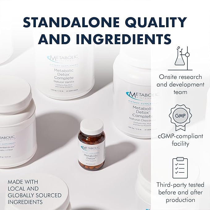 Metabolic Maintenance Glucosamine Chondroitin 1000mg with Hyaluronic Acid - Glucosamine Complex Supplement for Women + Men Cartilage Health Tissue Hydration + Nutritional Support - 60 Capsules