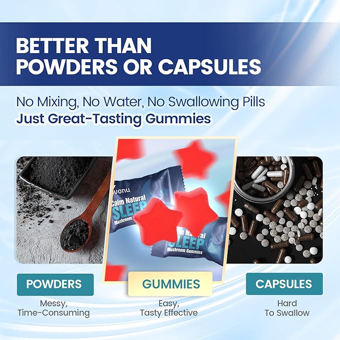 Sleep Gummies for Adults with L-Theanine Magnesium Reishi MushroomValerian Root Passionflower | Non-Habit Forming Sleep Aid | Non-GMO Sleep Gummies Melatonin Free | Raspberry Flavor (180pcs)