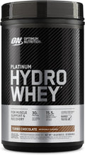 Optimum Nutrition Platinum Hydrowhey Protein Powder 100% Hydrolyzed Whey Protein Isolate Powder Flavor: Turbo Chocolate 20 Servings 1.8 Pounds (Packaging May Vary)