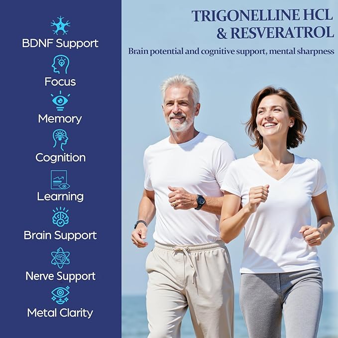 NAD Supplement - NMNH Alternative with Trigonelline HCL 500mg &amp Resveratrol - NAD+ Precursors Plant Extraction - Support Cellular Energy &amp Healthy Aging &amp Brain for Women &amp Men - 90 Ca
