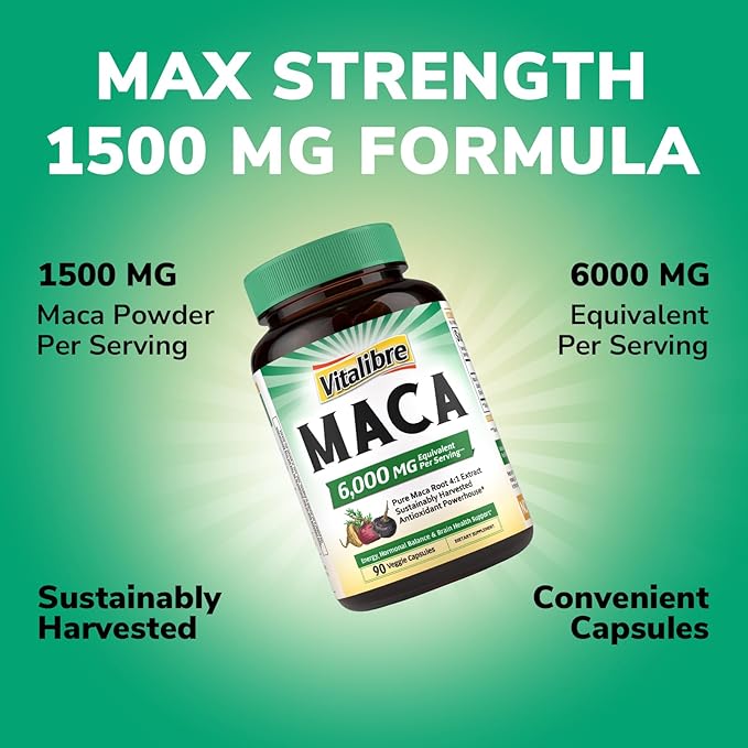 12 in 1 Magnesium Complex Capsules and Maca Root Capsules Bundle Non-GMO Dietary Supplements Vegan Capsules