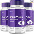 (3 Pack) Sharp Vision Capsules SharpVision Supplement Premium Advanced Maximum Strength Formula Sharpe Vision Healthy Eyes Support Natural Ingredients Vitamins Pills Sharper Vision Reviews (180 ct)