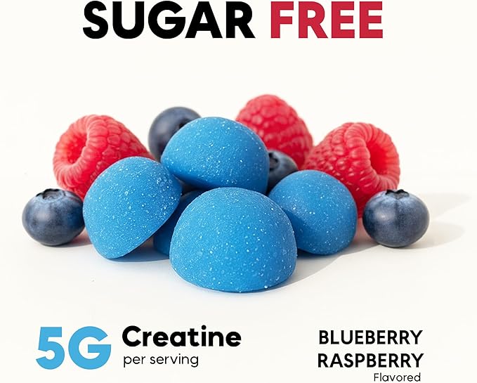 Creatine Monohydrate Gummies 5g – NSF &amp Eurofins Tested GMP – for Women &amp Men – Muscle Strength Recovery &amp Cognitive Health – Sugar Free Vegan Halal Non-GMO No Fillers -30 Day