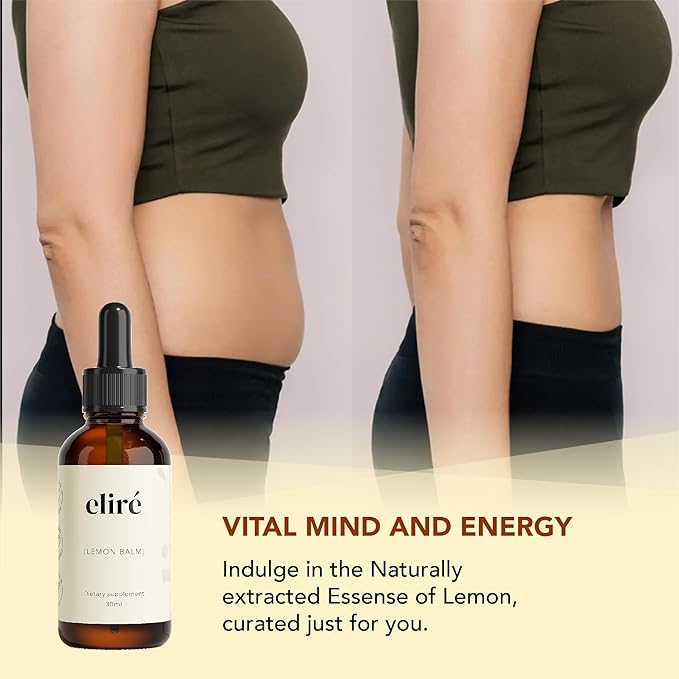 Organic Lemon Balm Drops (10:1) – Gentle Daily Calm and Everyday Tension Relief – Evening Wind-Down and After-Meal Digestive Comfort – Alcohol-Free 3 Ingredients – Organic Kosher Non-GMO – 1 fl oz