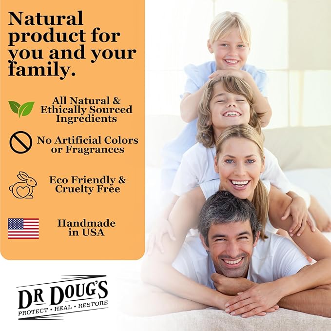 Dr. Doug's Magnesium Balm for Muscle &amp Nerve Relief – 2 oz Twist-Up Stick | Organic Peppermint &amp Lavender Scent | Topical Magnesium Cream for Legs Arms &amp Chest | Non-Greasy Organic &amp