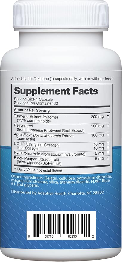 Instaflex Advanced Joint Support Nutritional Supplement Capsule with Doctor Formulated Joint Relief Supplement Featuring UC-II Collagen &amp 5 Other Joint Discomfort Fighting Ingredients 60 Ct