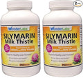 Wonder Labs Silymarin Milk Thistle Supports Healthy Liver Detox - 250 Capsules (Pack of 2)