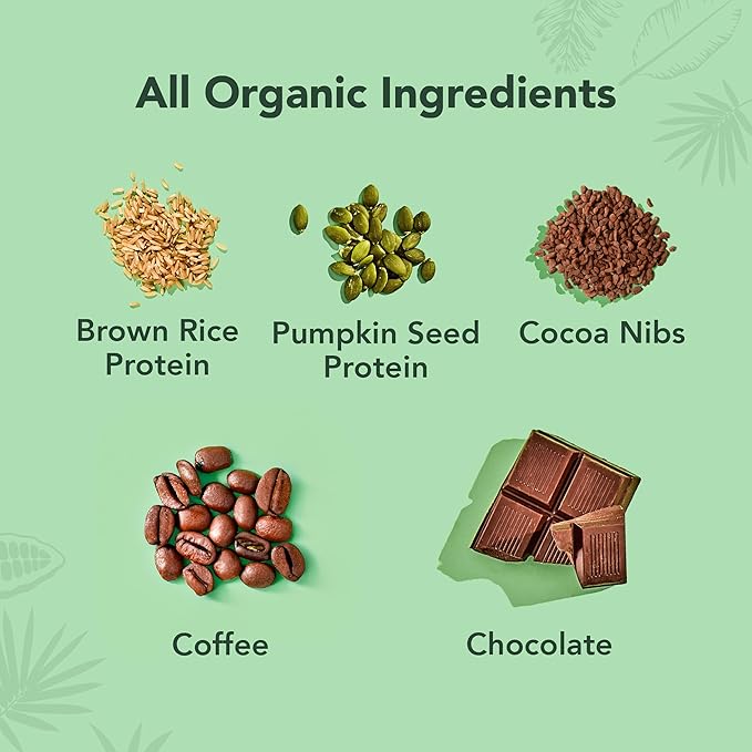 ALOHA Organic Plant Based Protein Bars - Chocolate Espresso (85mg Caffeine) - 12 Bars Vegan Low Sugar Gluten-Free Paleo Low Carb Non-GMO No Stevia No Erythritol