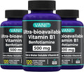 2 in 1 Enhanced Formula: Vitamin B1 with Benfotiamine 500mg Fat Soluable Supplement of Vitamin B-1 500 mg - 120 Capsules (3)